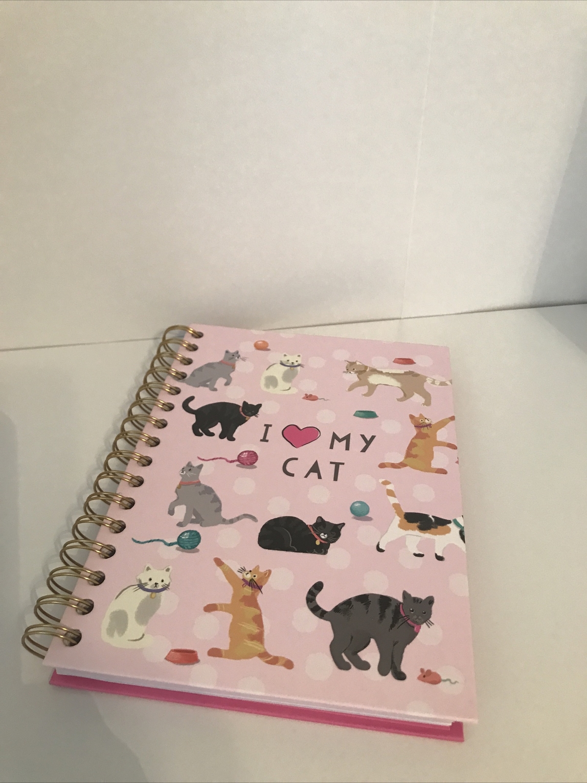 Cat Themed Journal “I Love My Cat” A Pink Journal for Cat Enthusiasts