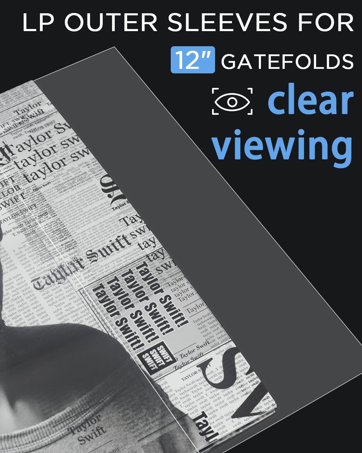 CollectHall Gatefold Protector Sleeves, 12 inch Vinyl Record Sleeves, Gatefol…
