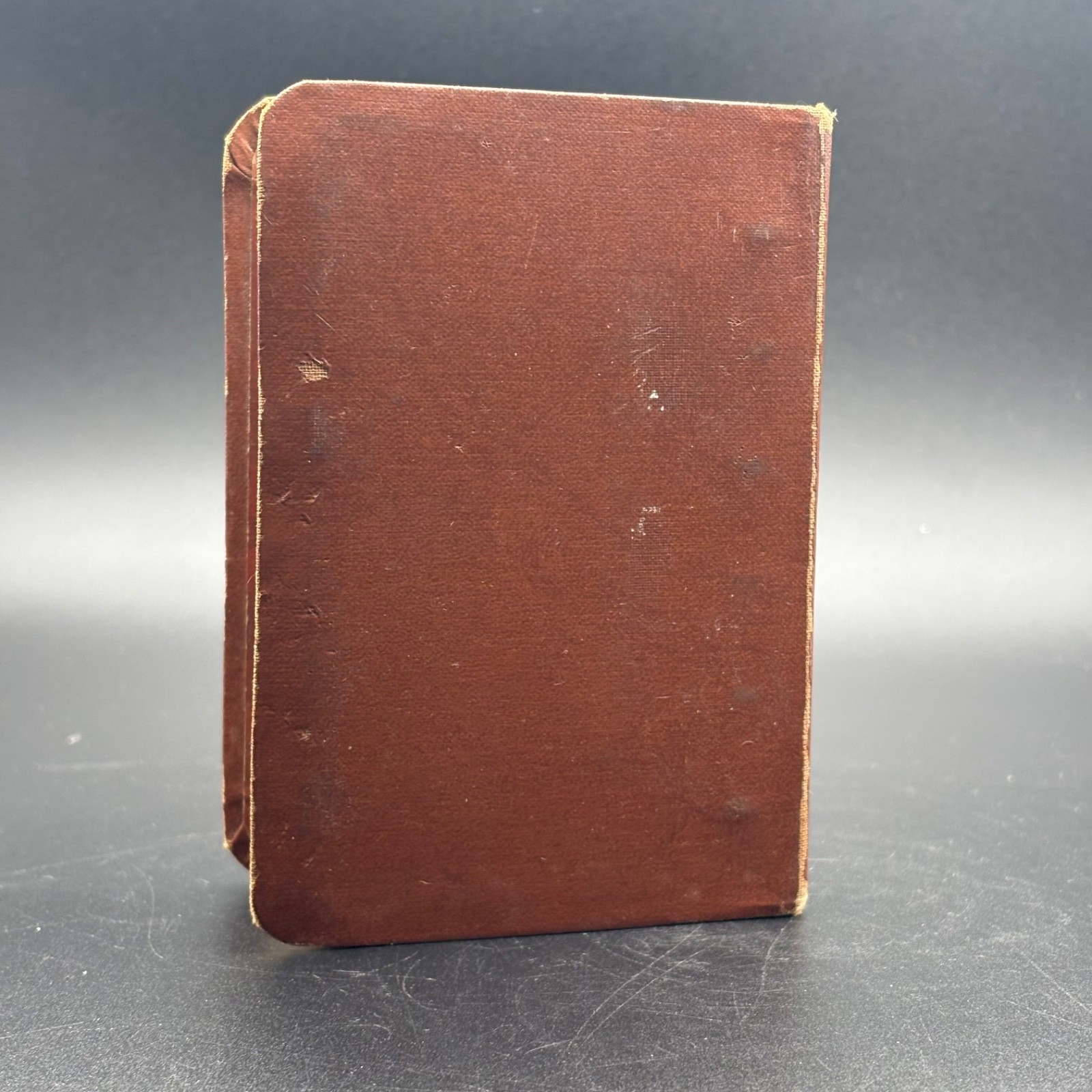 Antique Brown Mini 6 Ring Notebool Journal Vintage Binder