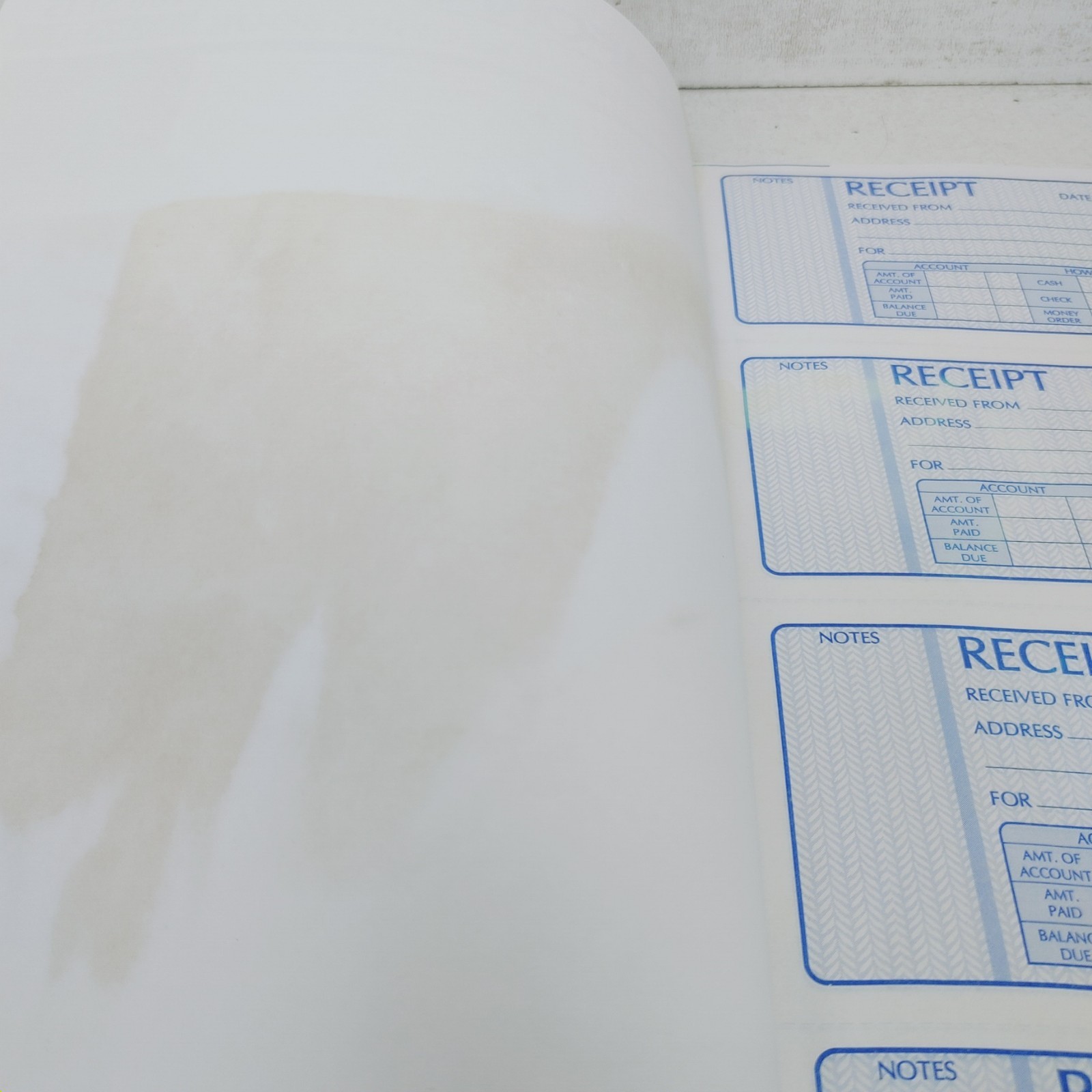 Stained-Rediform Money Receipt Book Carbonless Triplicate 100 Sets/Book 8L808