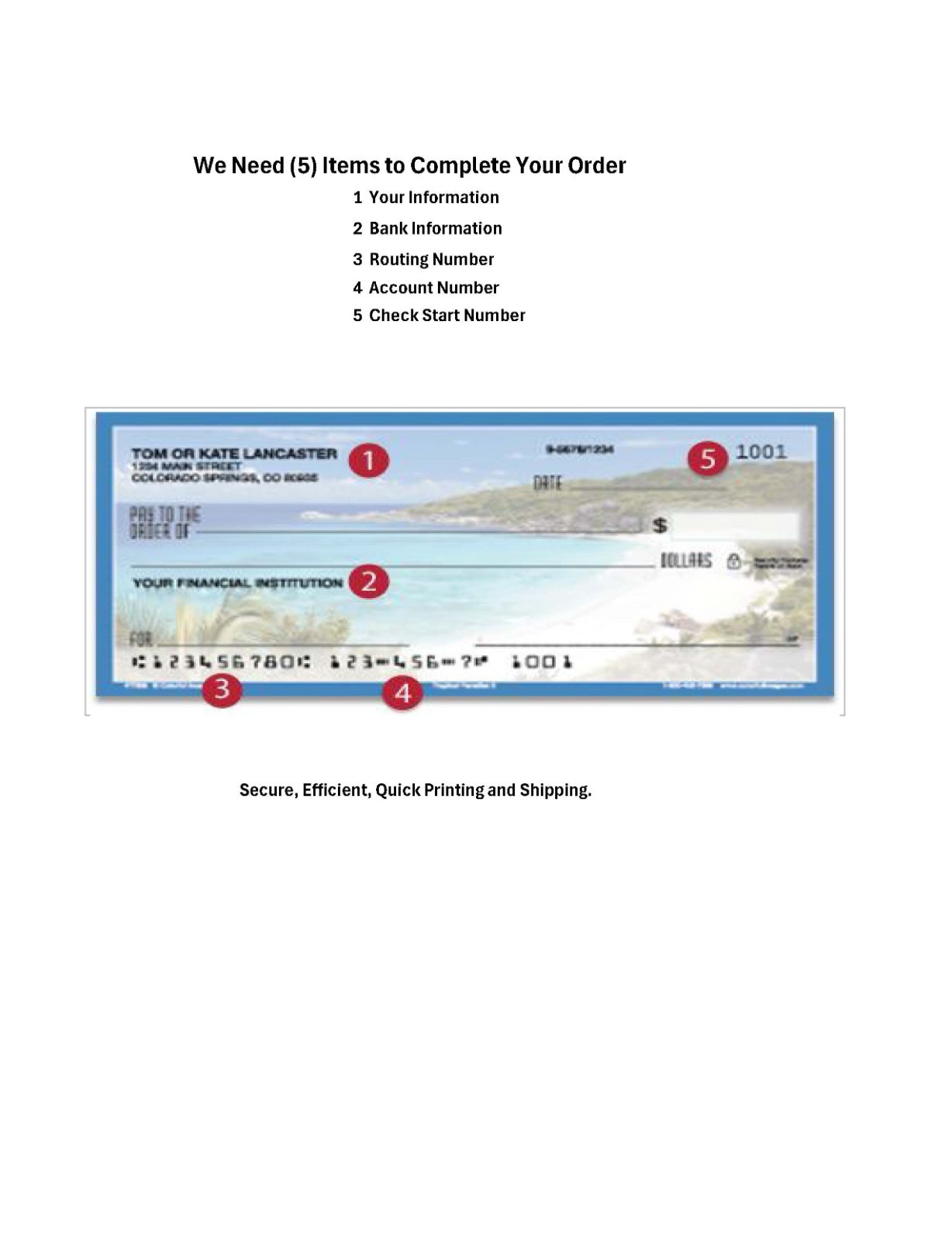 Personal Checks + Deposit Tickets + Check Register / 2 Part