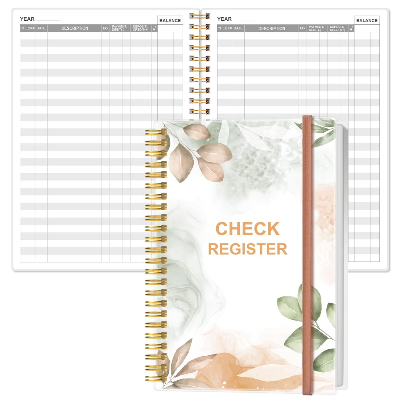 Heveboik Check Registers for Personal Checkbook – A5 Checkbook Register for Pers