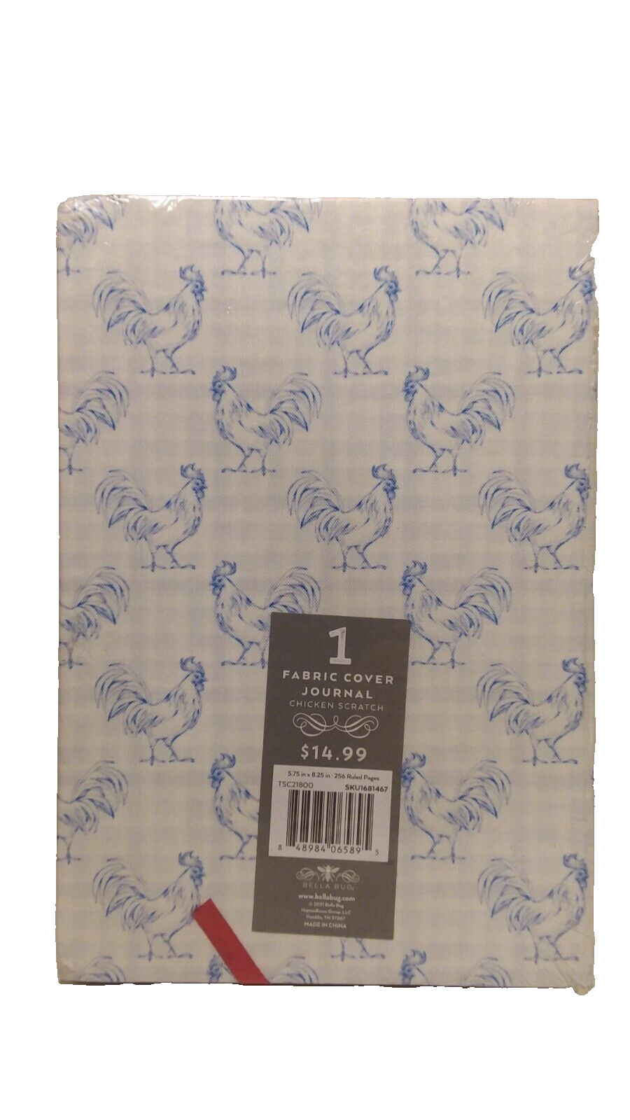 Bella Bug Fabric Cover Journal – Chicken Scratch