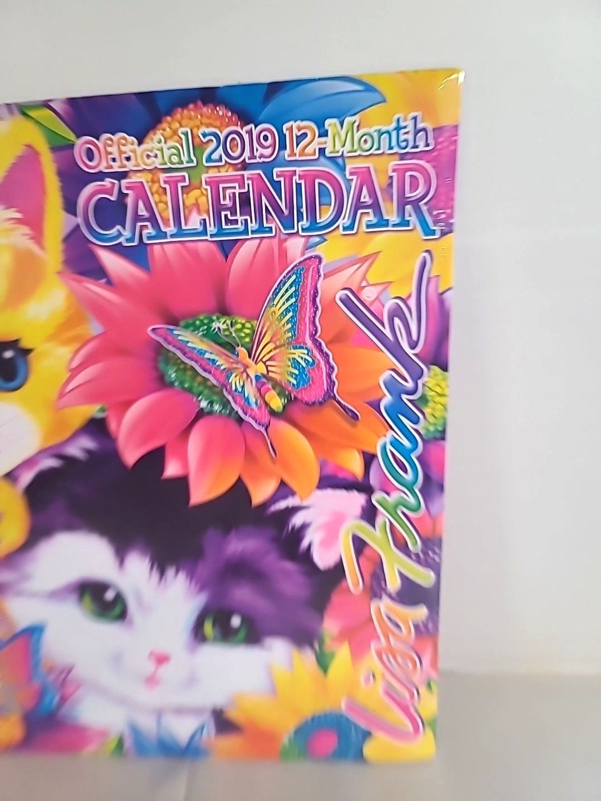 NEW Sealed Lisa Frank New 2019 Calendar 12 Month Wall Hanging Year