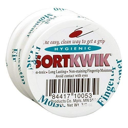 Fingertip Moistener 3/8 oz – 12 Pack, Ideal for Smooth Writing & Crafting
