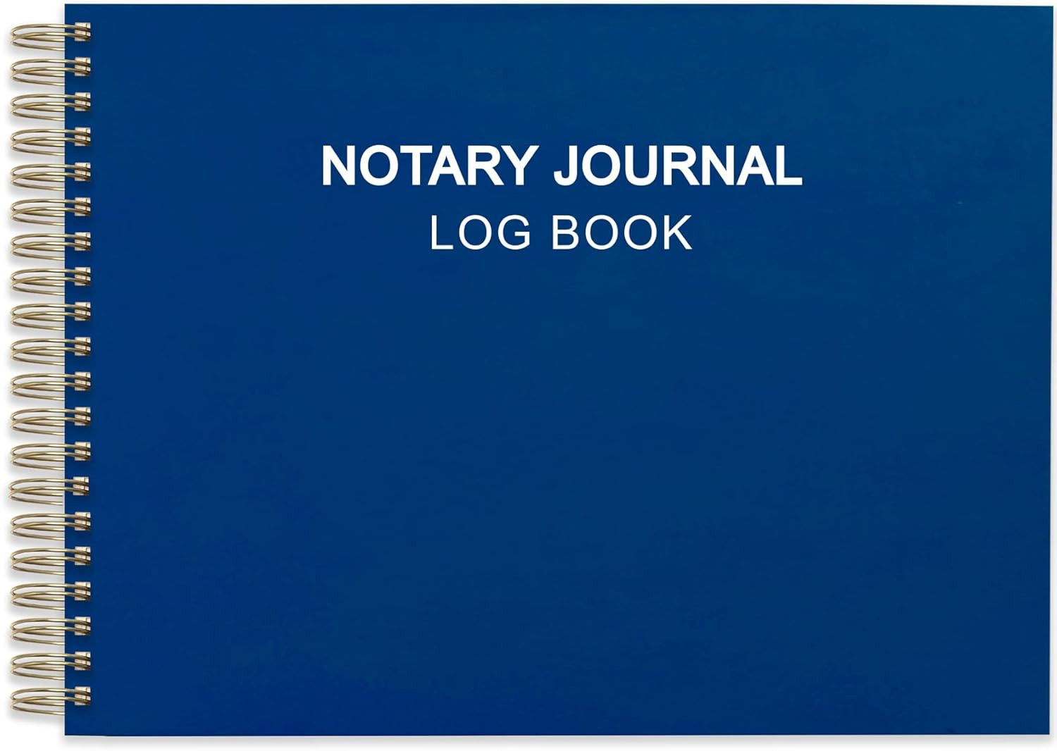 Notary Journal Log Book, 10″x7″, Spiral Bound Notary Journal, Hardcover, Nota