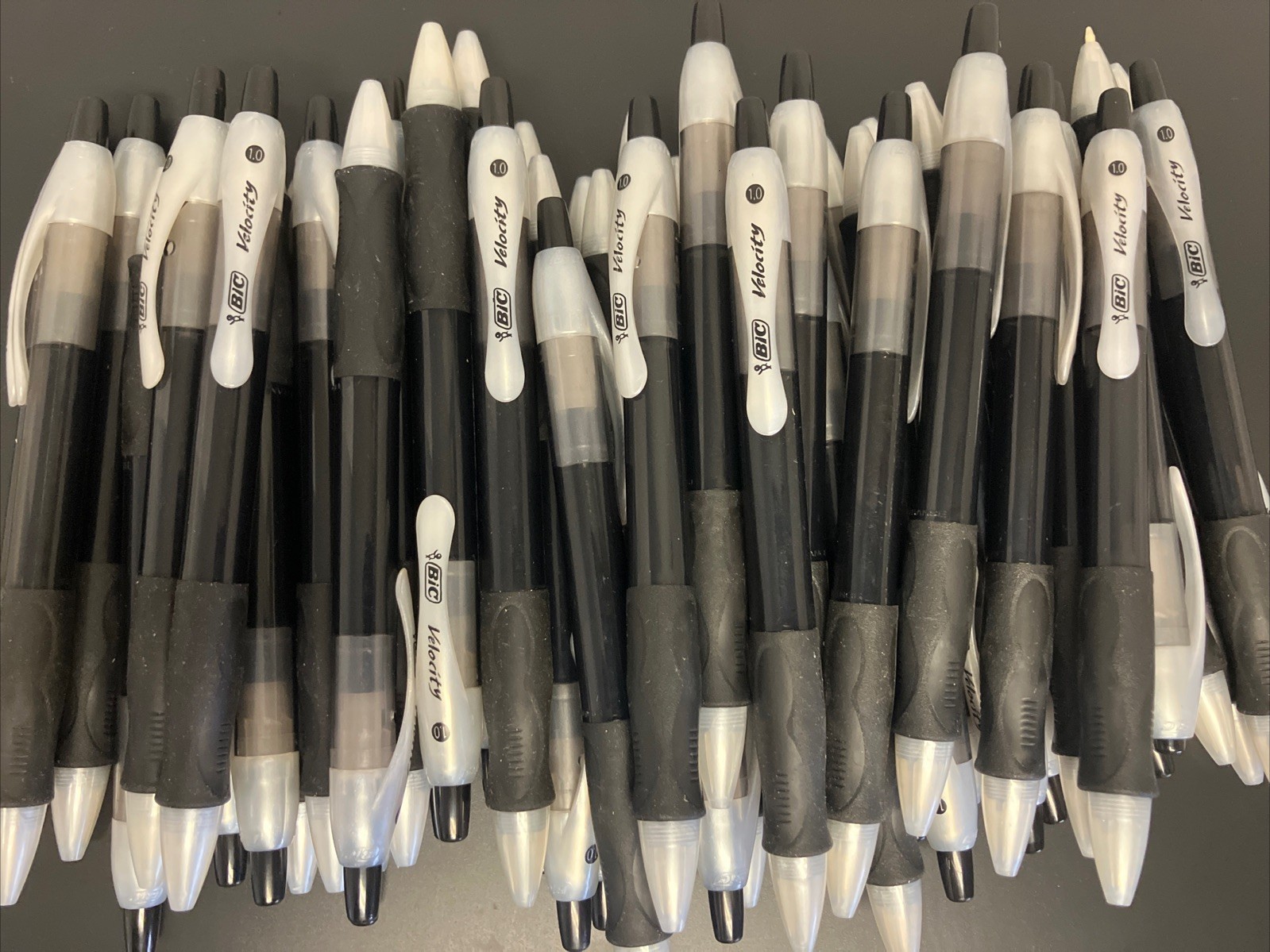 48-CT BIC Velocity Retractable Ballpoint Pens, Medium Point (1.0 mm), Black Ink