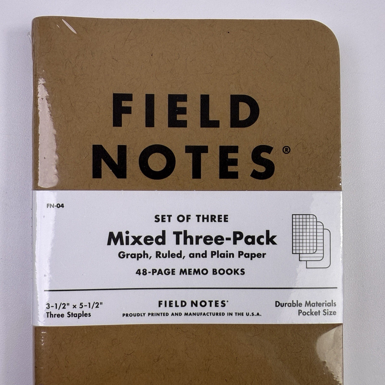 Field Notes Mixed 3-Pack Memo Notebooks Set 48-pages FN-04 NEW Sealed Package