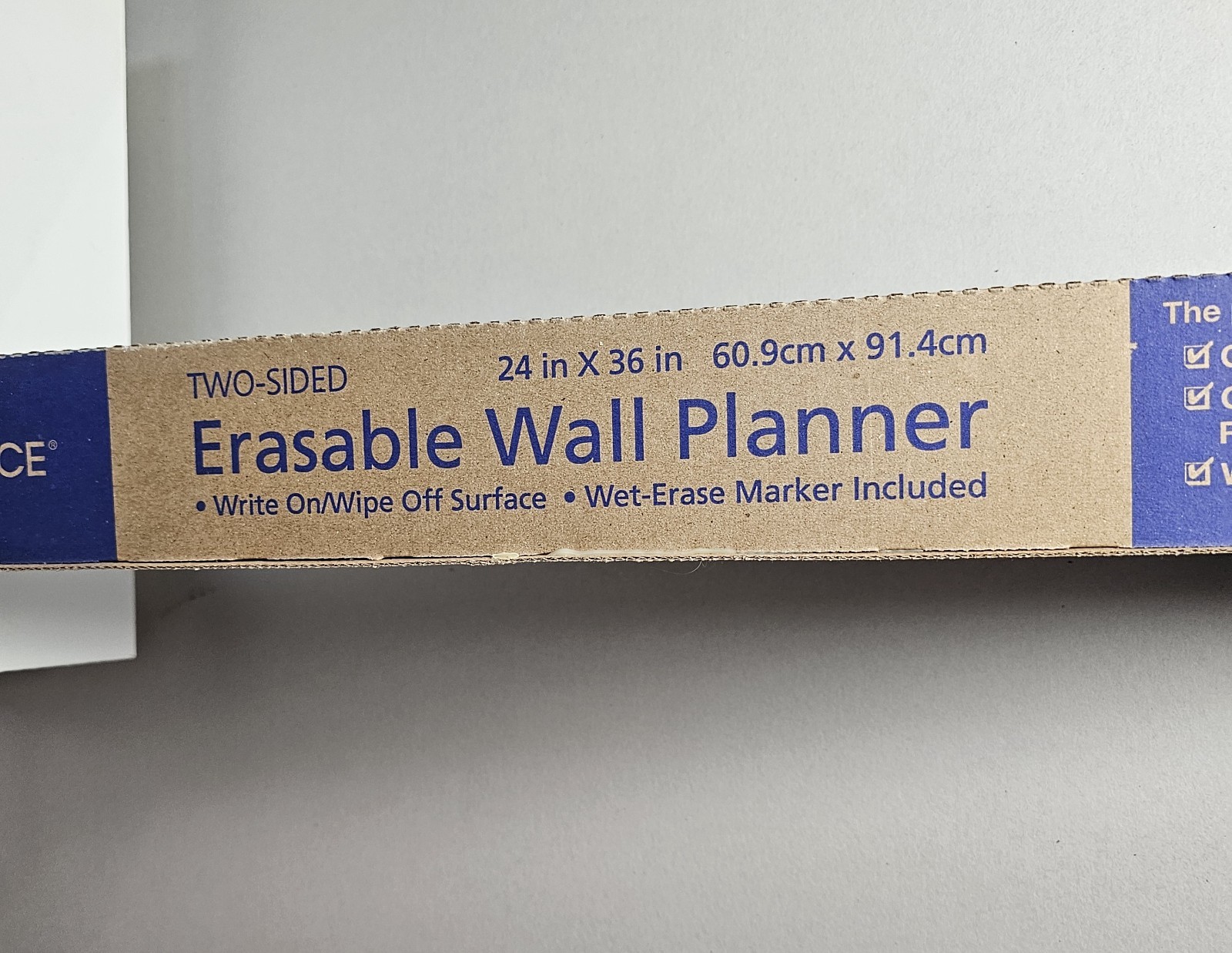 NEW At-A-Glance 30/60-Day Horizontal Erasable Wall Planner 36 x 24 White 2-Sided