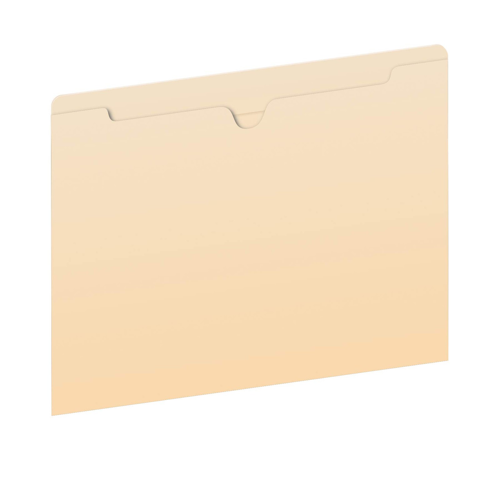 Letter Size File Jackets, Flat, Manila, Straight Cut Tab, 100 Pack