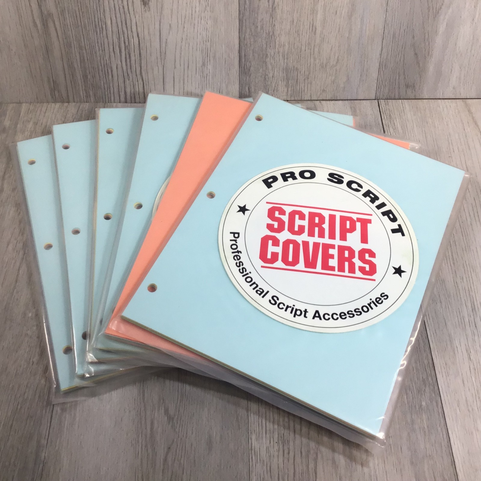 Lot of 6 Sets Color Script Cover Divider Sheets 9″x11” for 3-ring Binders *New*
