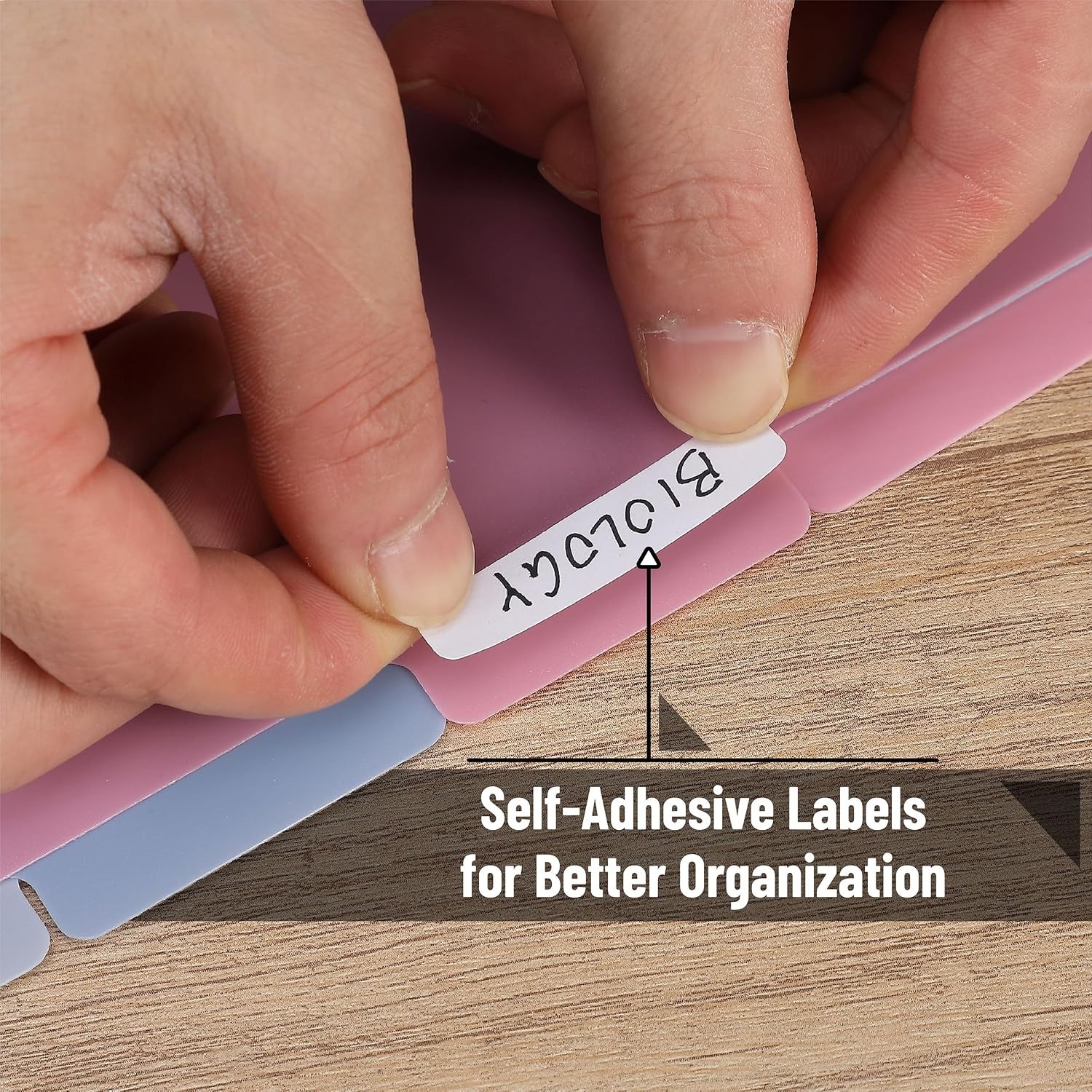 12-Pack Misty Plastic Binder Dividers with Tabs
