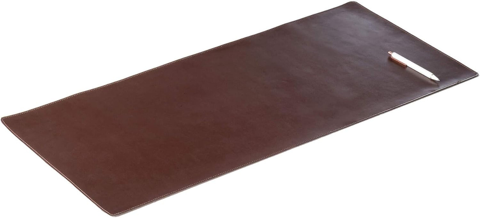 Bonded Leather No Core Rollable Desk Mat/Pad – Luxury Leather Desk Blotter for W