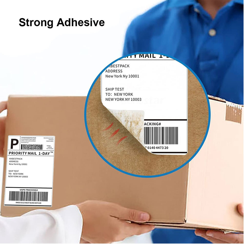 100-1000 4×6 Fanfold Direct Thermal Shipping Labels for Zebra & Rollo Printer US