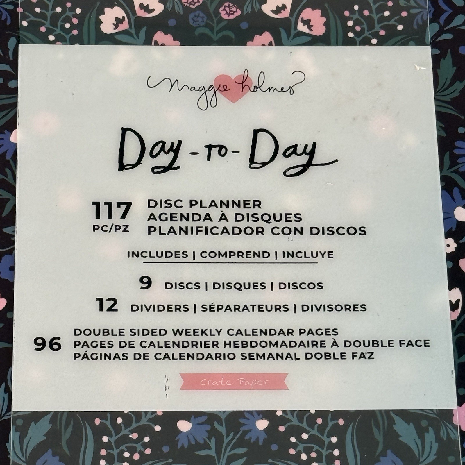 Maggie Holmes Day to Day Undated Pages Planner English Garden Scrapbooking 20/21