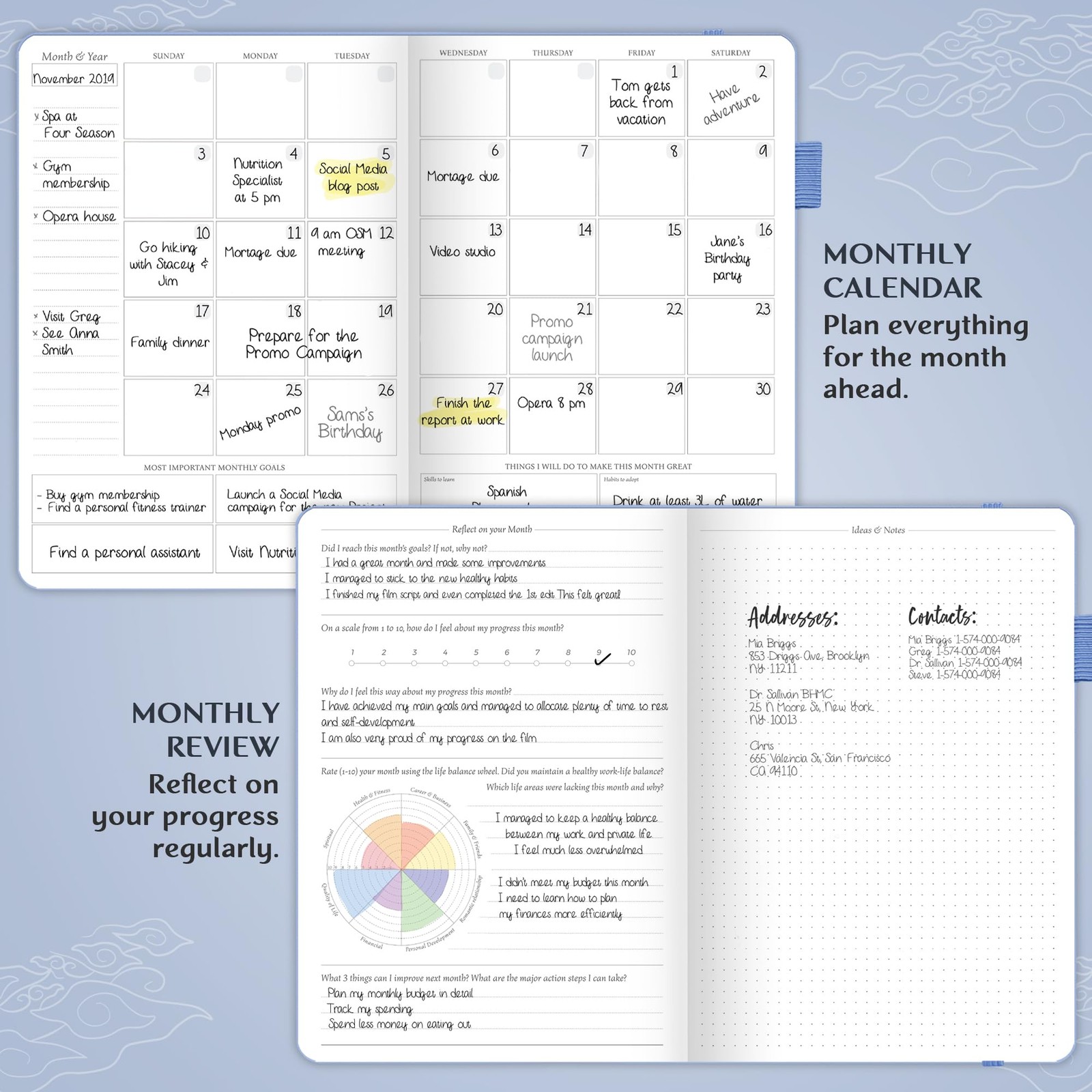 Legend Planner Pro Deluxe Weekly Monthly Life Planner To Increase Productivity