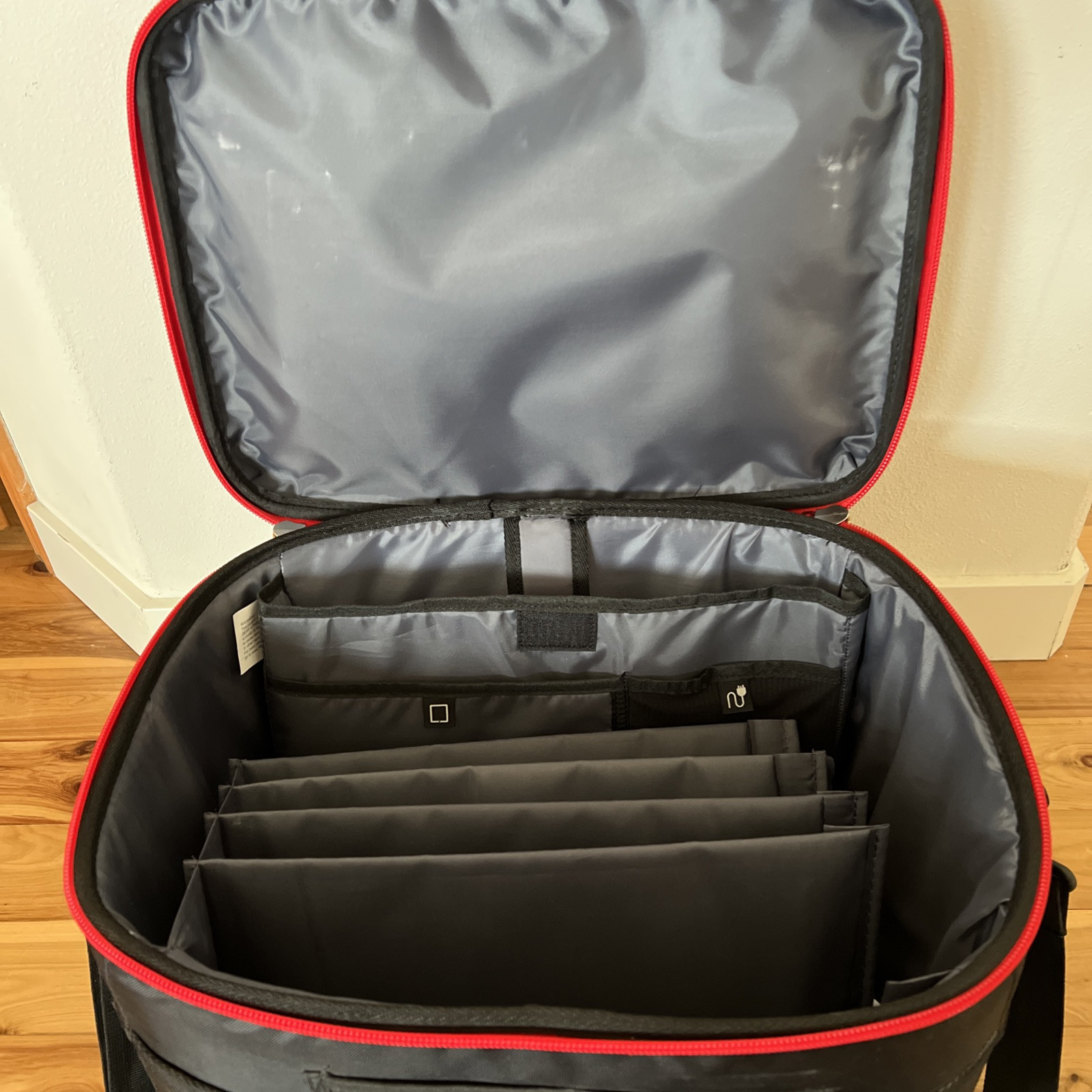 Uline Portable Mobile Desk Box Container Carrying Case Laptop File Clipboard