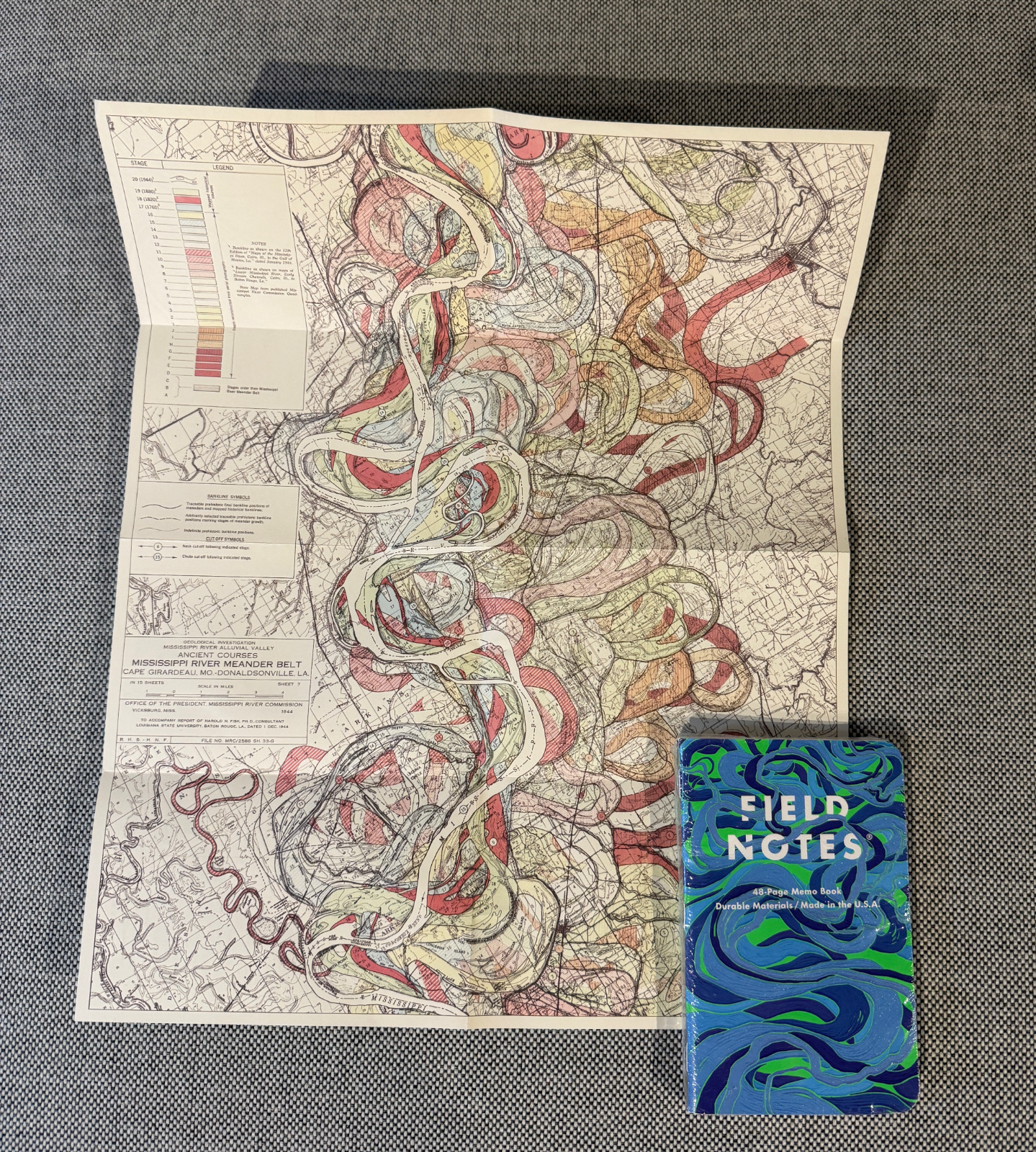 Field Notes – Set of Three Notebooks – “Is a River Alive” FNC-67 w/ Fisk Map