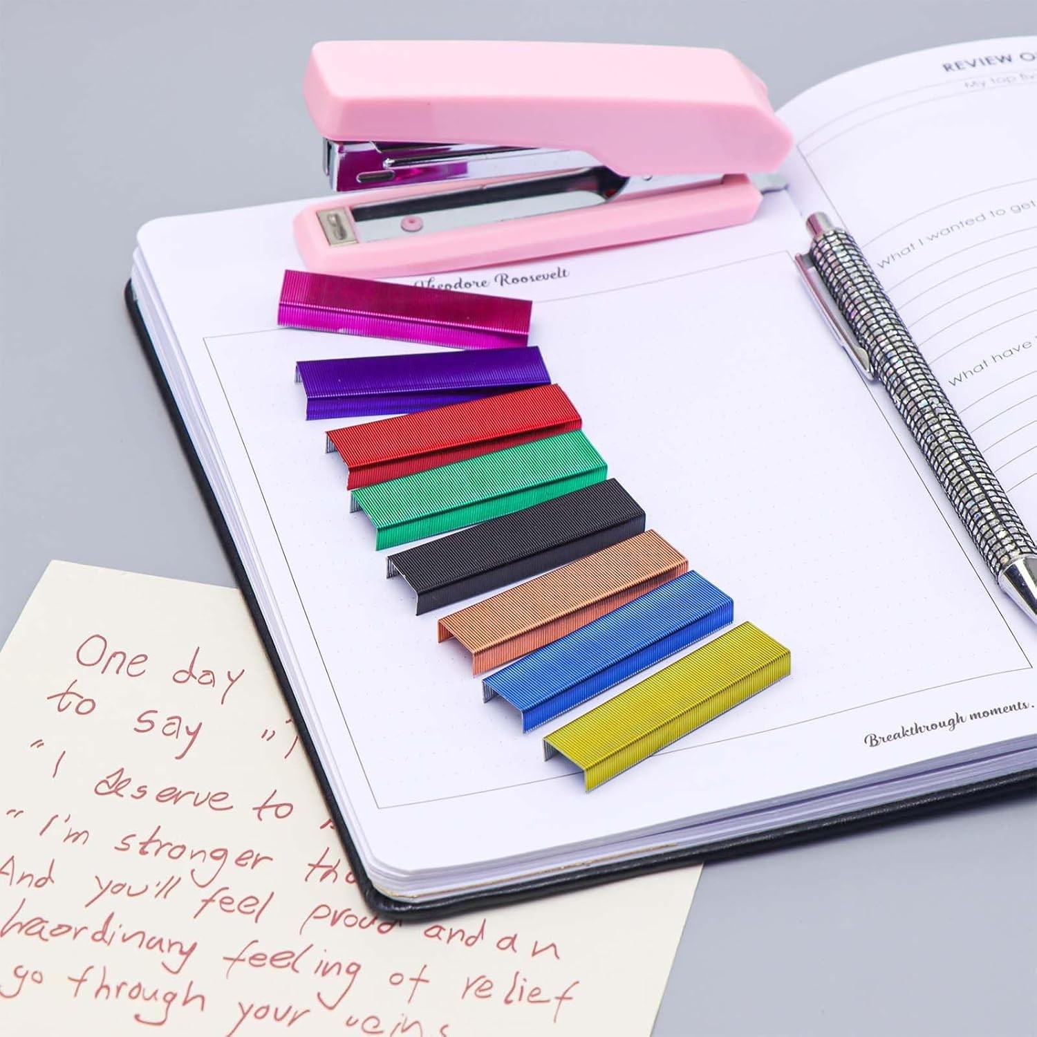 Colored Staples Colorful 26/6 Standard Staple for Desk Manual Stapler Refil