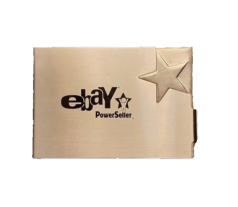 Ebay Power Seller Stainless Steel Business Card Holder-Very Nice-c6200xxx