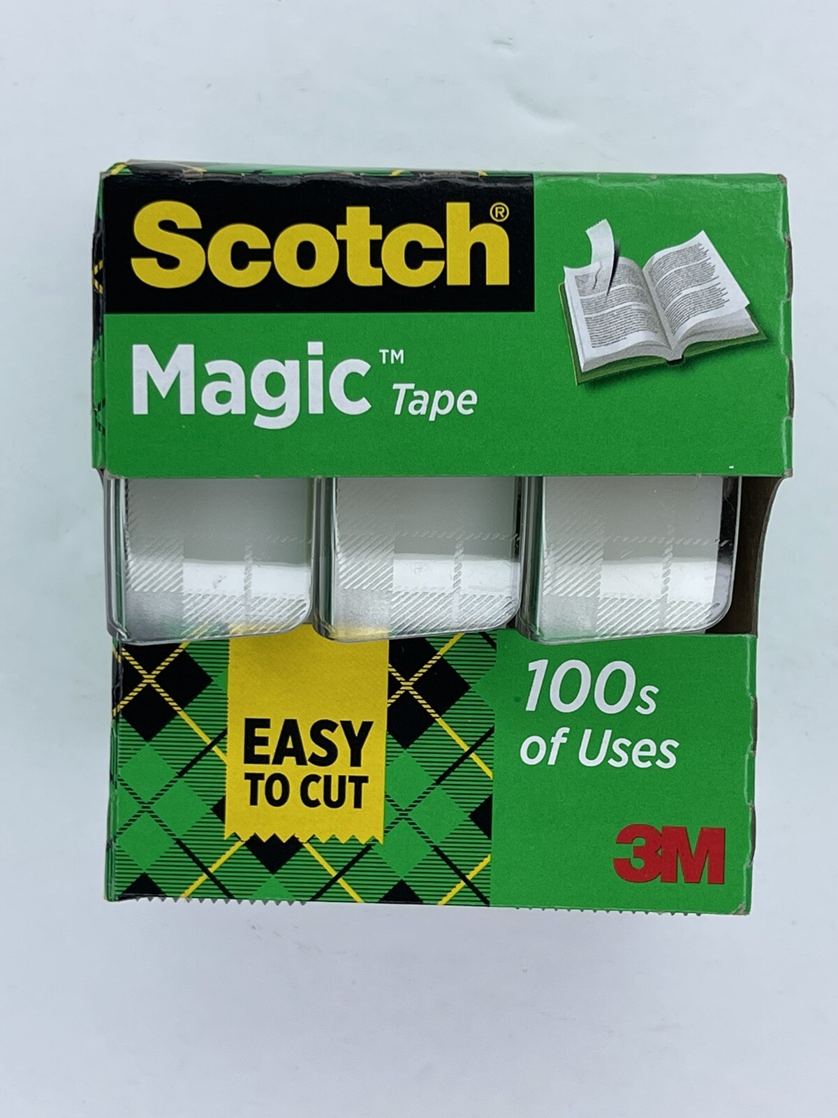 Scotch 3M Magic Tape Dispenser ¾ in. x 325 in – 3 Rolls BOGO Easy To Cut Matte