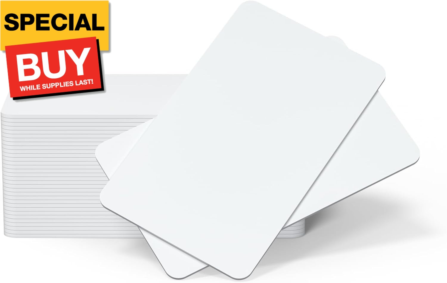 20 Pcs Blank PVC Cards CR80 30 Mil Graphic Quality White Plastic Cards Premium B