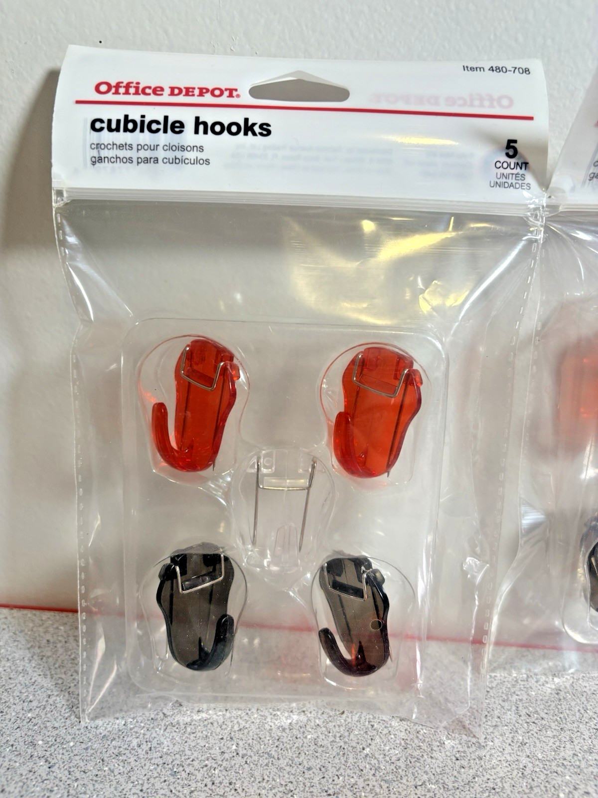 32 Office Depot Brand Cubicle Hooks for Fabric Wall Panel Picture Hangers (C-13)
