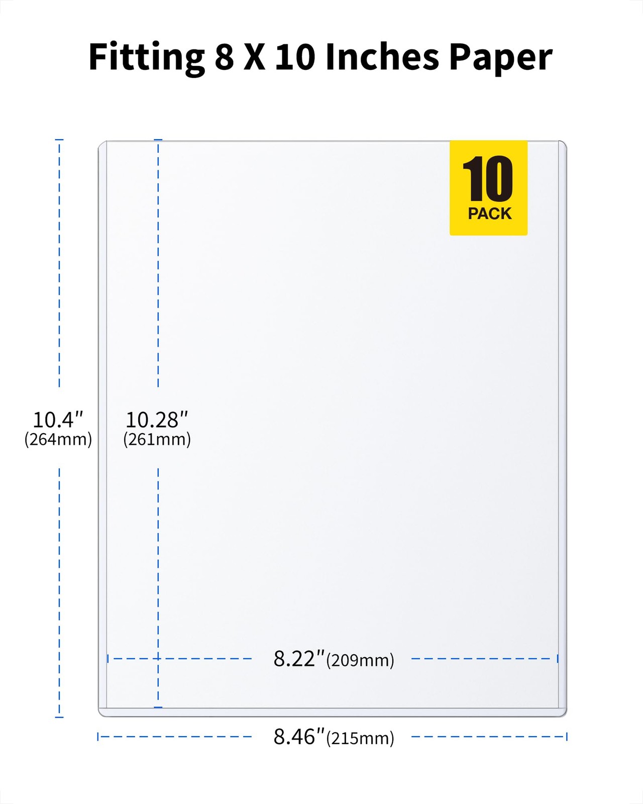 10 Pack 8×10 Toploaders Clear Rigid Photo Document Protector Sleeves