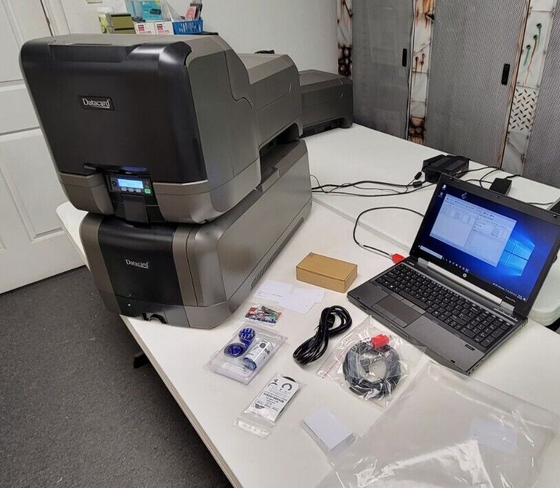 Datacard CE870 Card Embosser Topper Indenter Mag Encode +SOFTWARE upgrade 150i