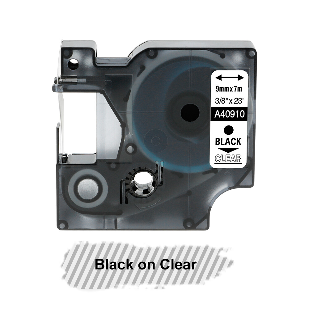 45013 Compatible Dymo D1 Label Tape Label Manager Black on White 19mm/12mm/9mm