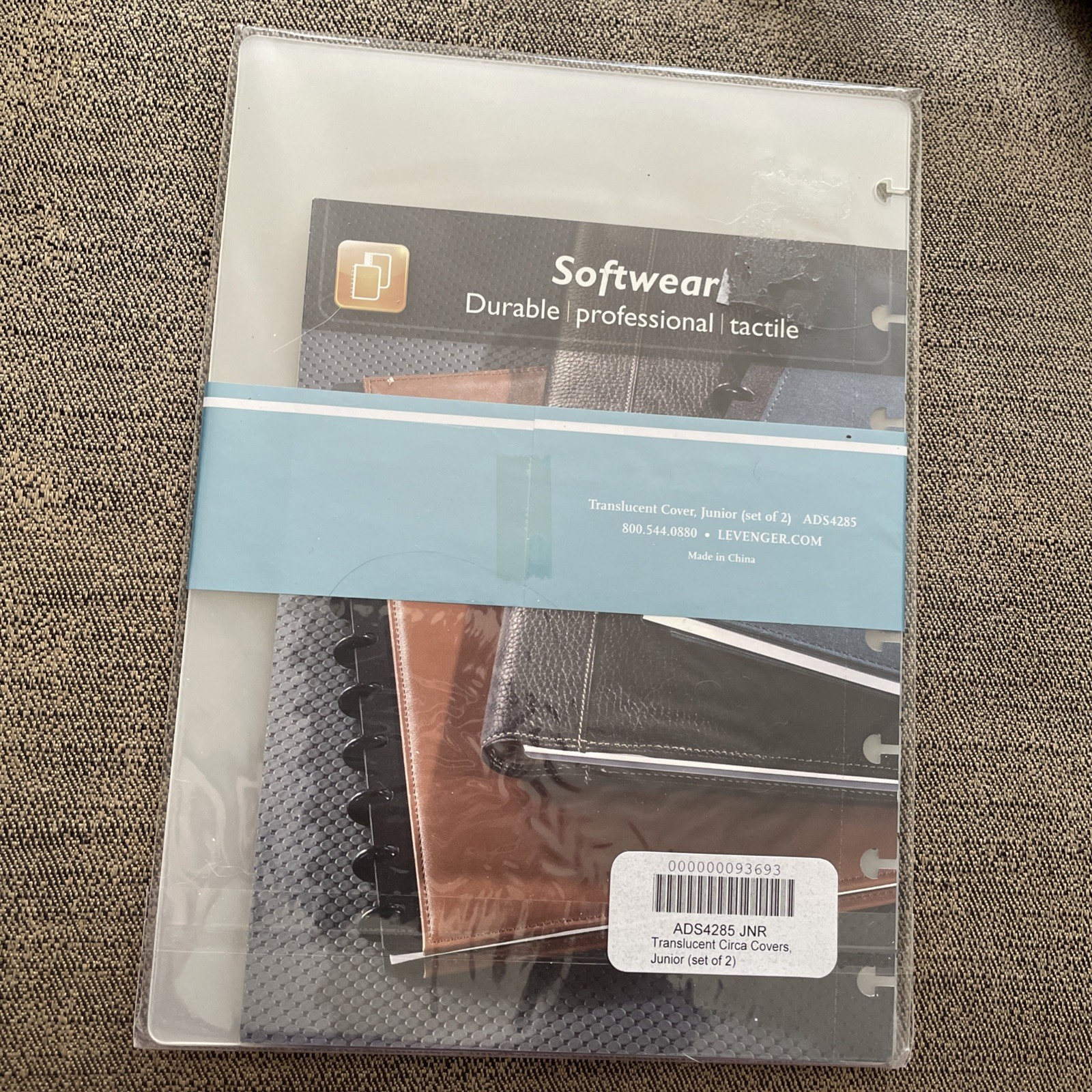 Jr Size 9×6.5 Circa Translucent Discbound Notebook Covers – 2 sets Levenger