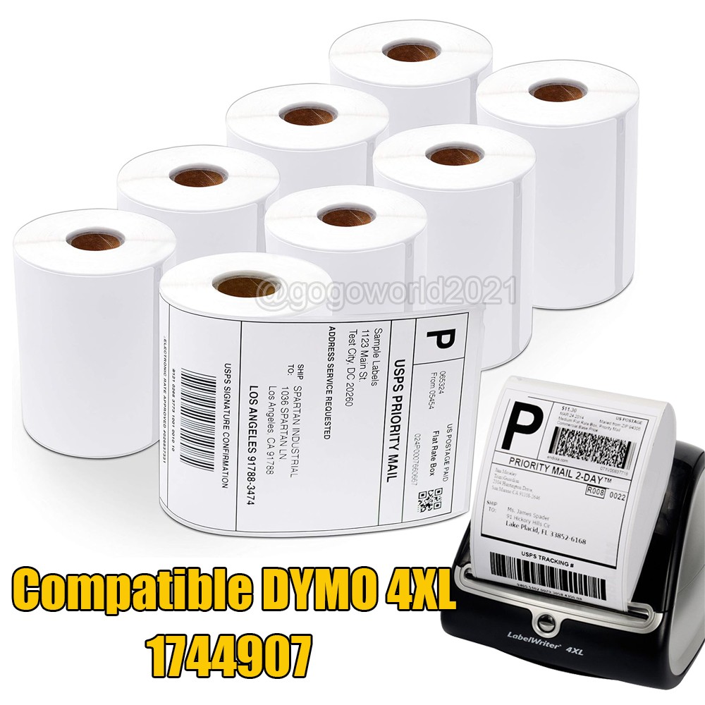 2-20 Rolls 220 DYMO 4XL Labels Direct Thermal Shipping 4×6 1744907 Compatible