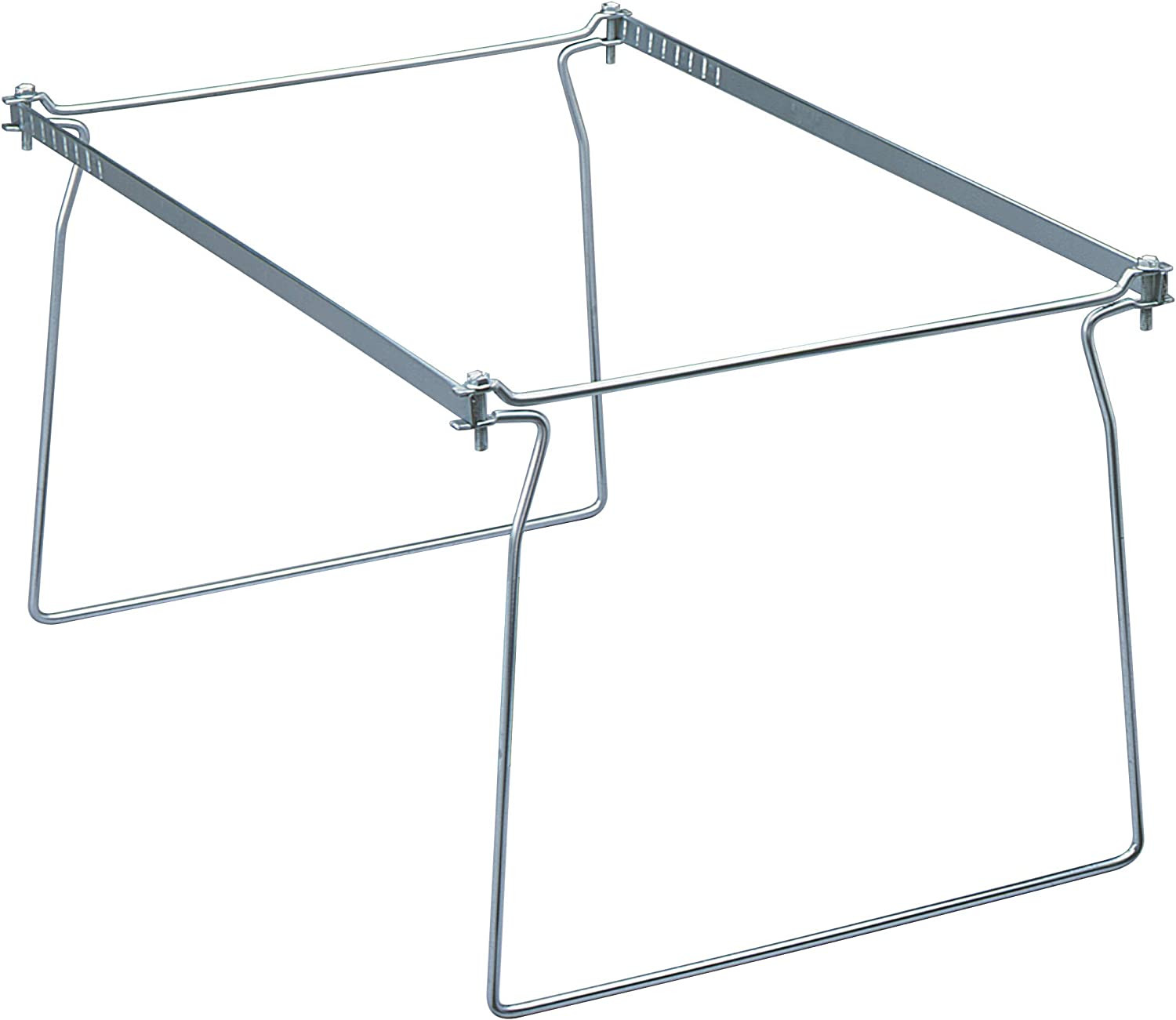 2 per Pack Steel Hanging File Folder Frame Legal Size Adjustable Length Gray NEW
