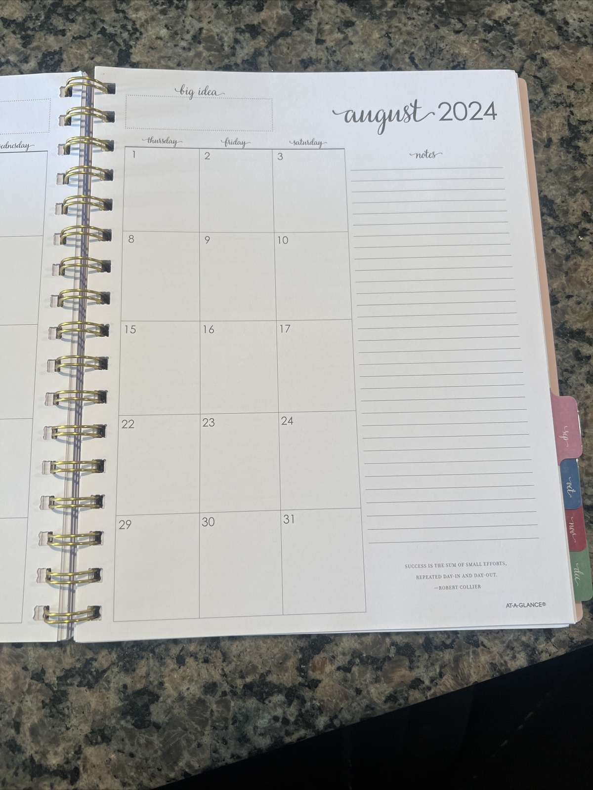 At-A-Glance 2024 Denium BlueWeekly Calendar Planner New Year 1099-805-20 Fashion