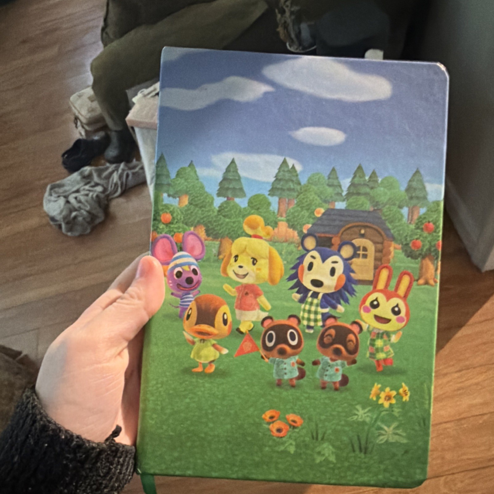 Animal Crossing Illustrated Blank Journal with Character Cover Art