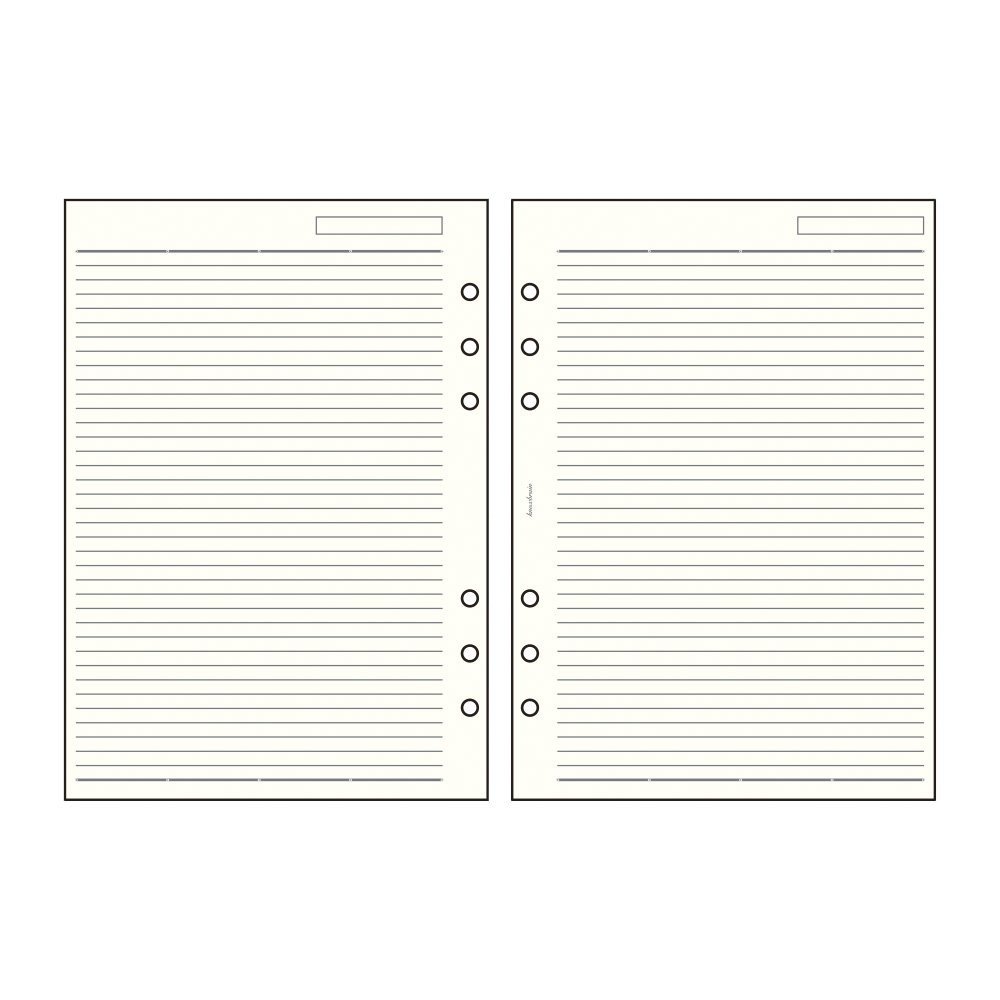 Knox System Planner Refills, 5mm Ruled Memo Pads, 100 Sheets, A5