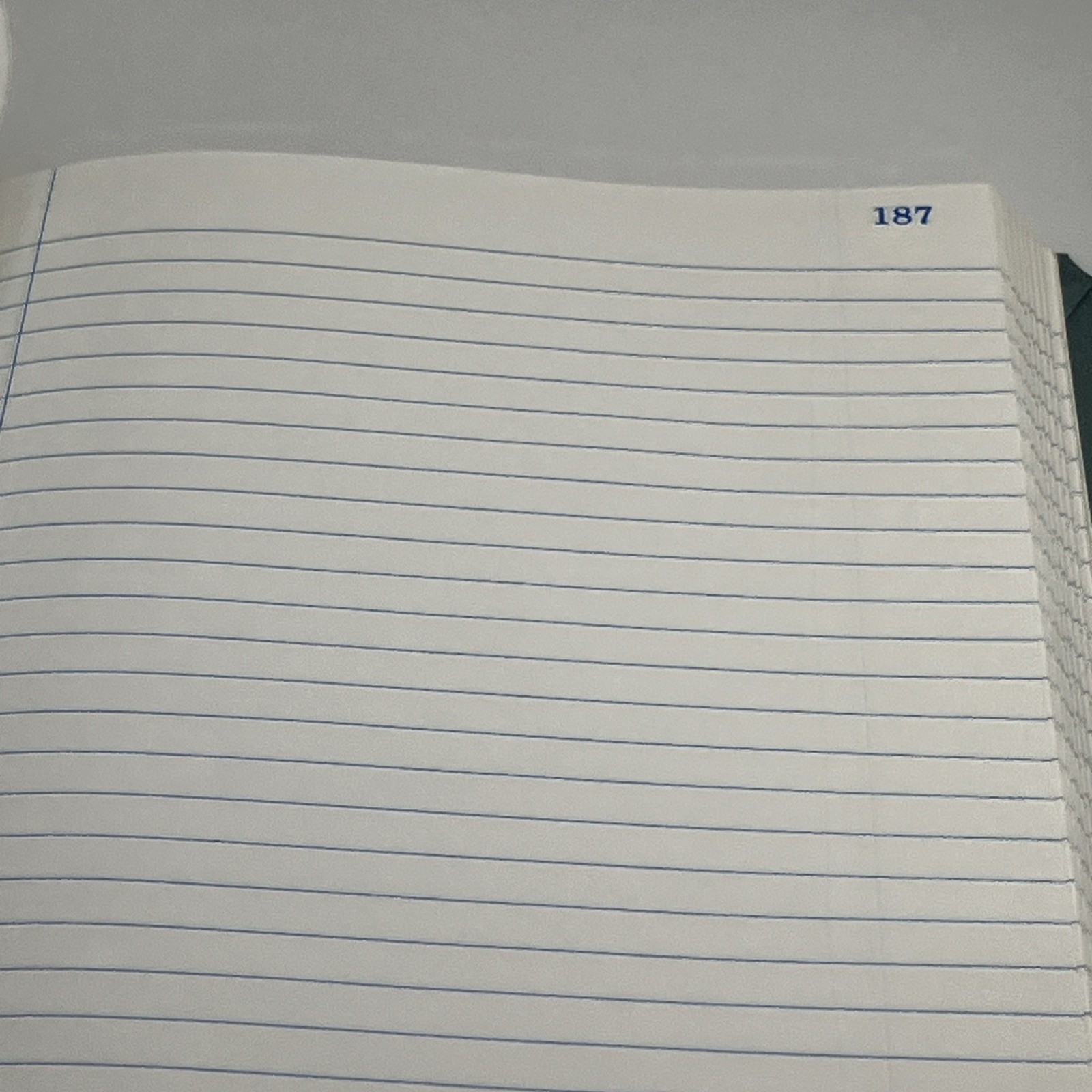 500 Page Journal Green Fabric Cover Boorum & Pease 66-500-R Record 12″ x 7″