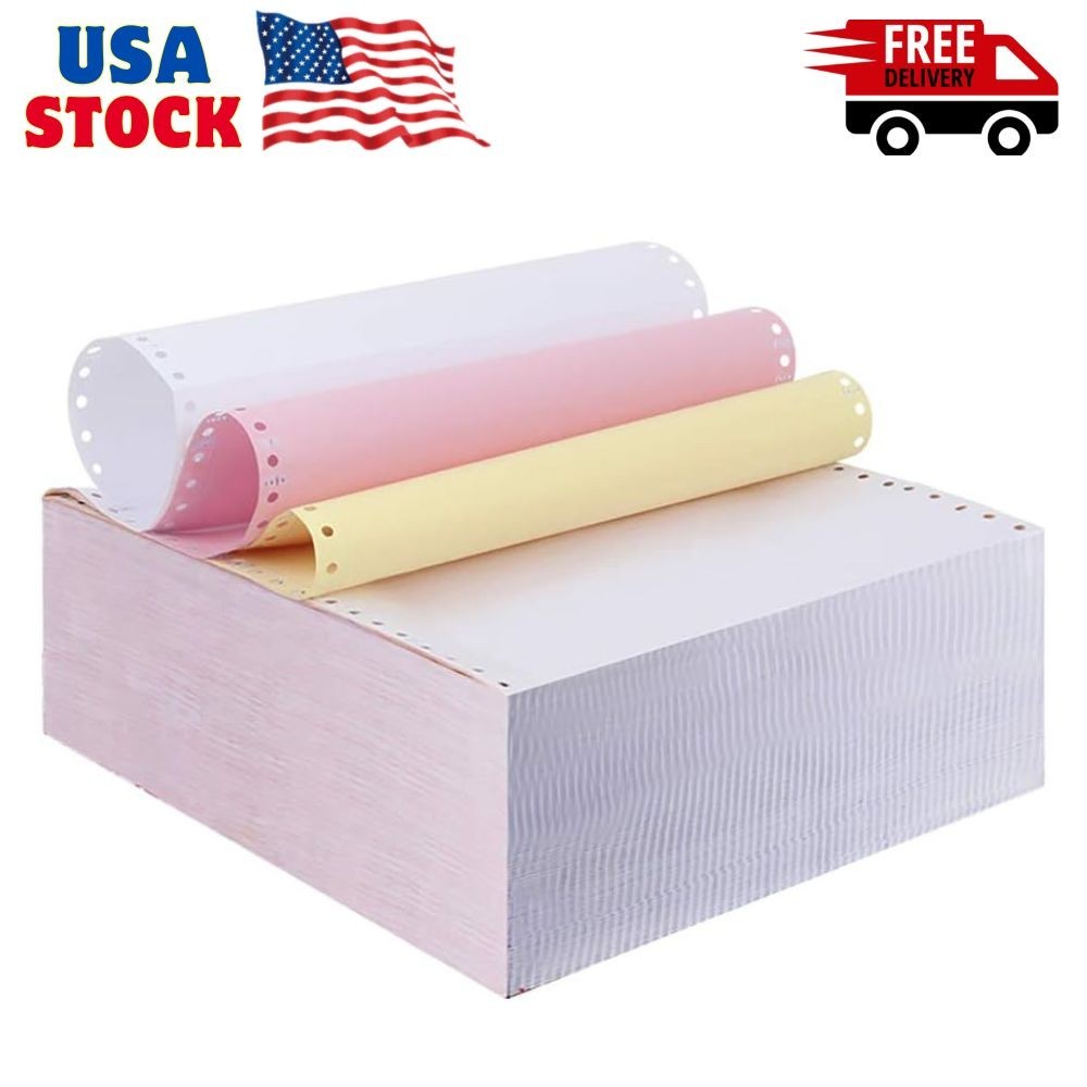 9-1/2 x 11 Inches Carbonless Continuous Forms Computer Paper, Printable NCR …