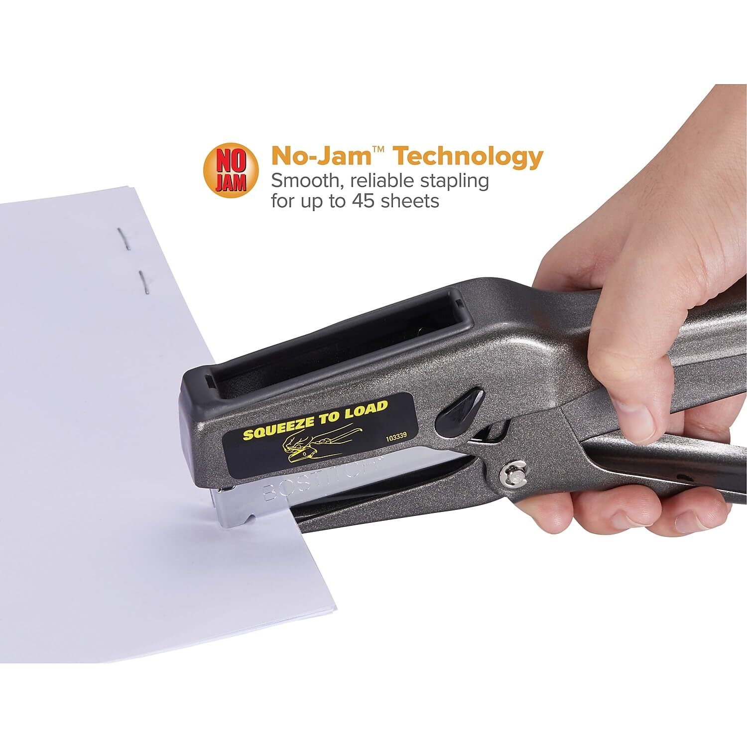 Bostitch B8 Xtreme Duty Plier Stapler No Jam Technology Heavy Duty Black