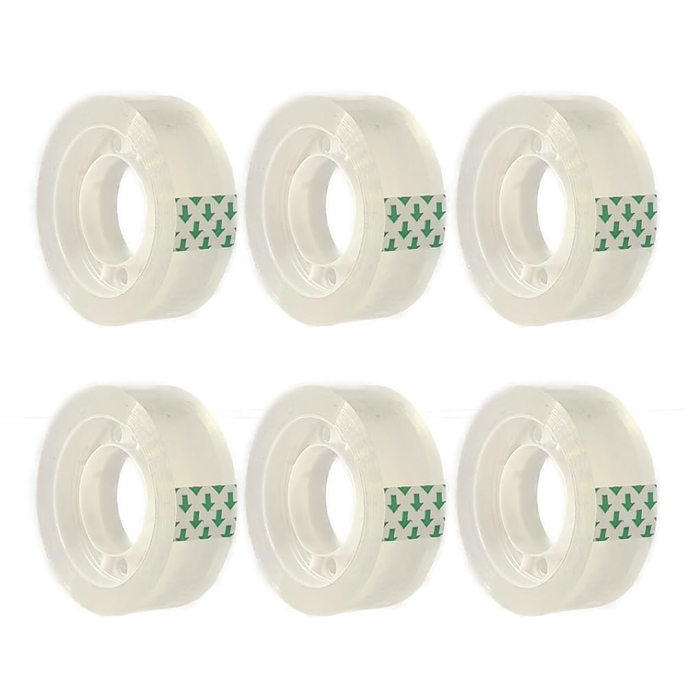 Liaogo 6 Rolls Transparent Tape 0.75 inches x 1000 inches,