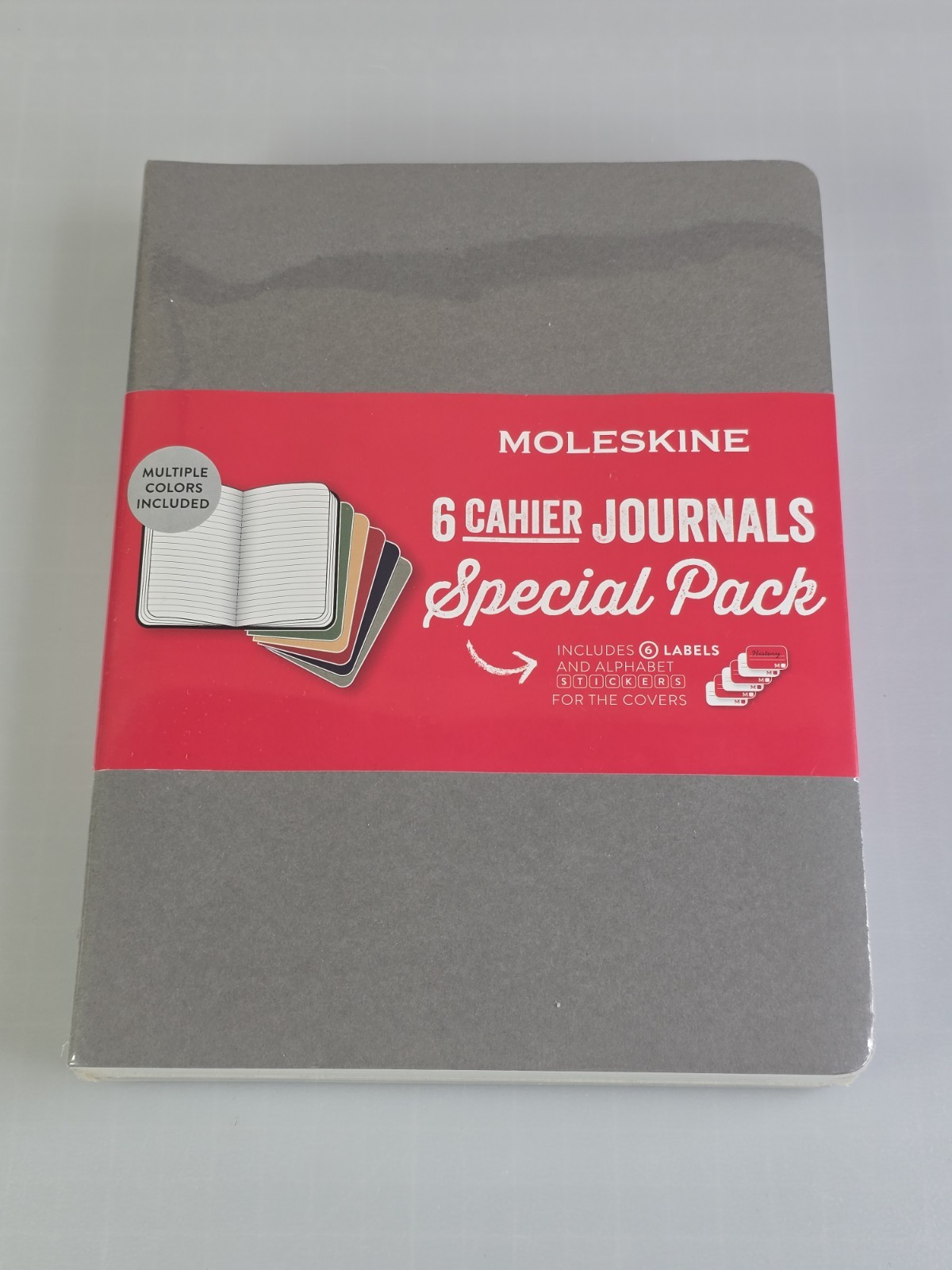 Moleskine 6 Cahier Journals 7-1/2″ X 9-3/4″ 120 Ruled Pages Stitched Binding NEW