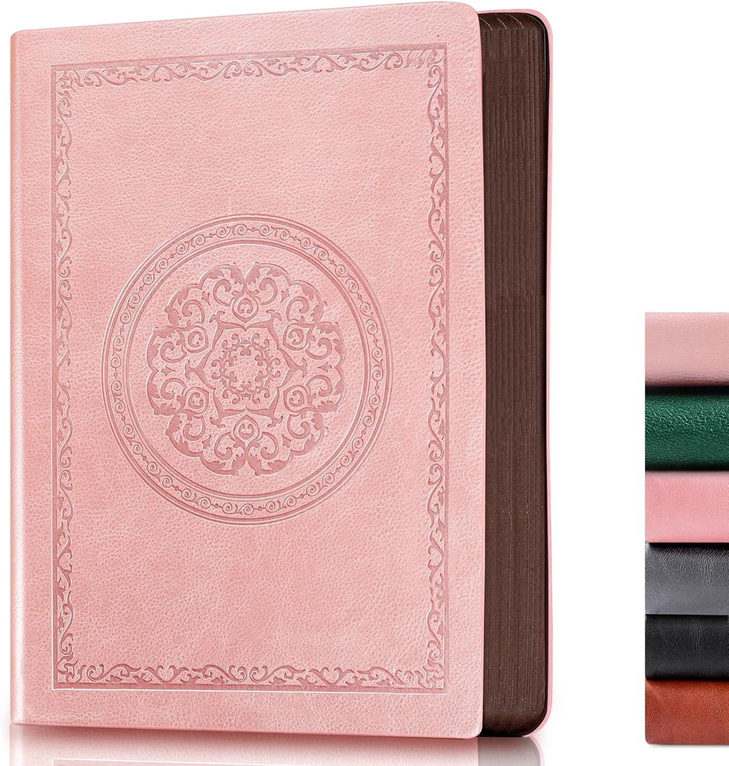 Fetinar 2026 Leather Vintage Journal Notebook,300 Pages,Leather Softcover Lined