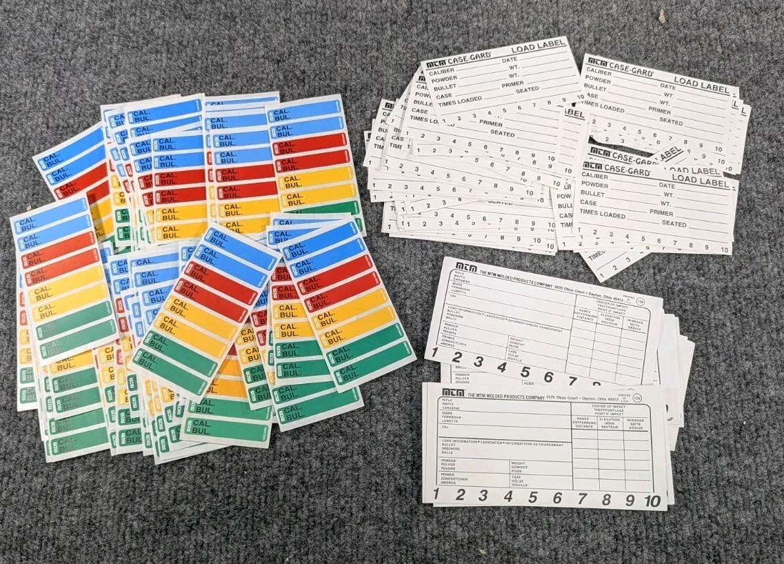 MTM Load Labels Pack Over 110 Labels Stickers
