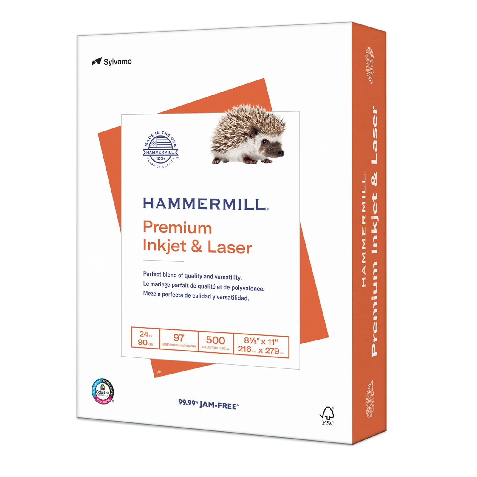 Printer Paper, Premium Inkjet & Laser Paper 24 Lb, 8.5 x 11-1 Ream (500 Sheet…