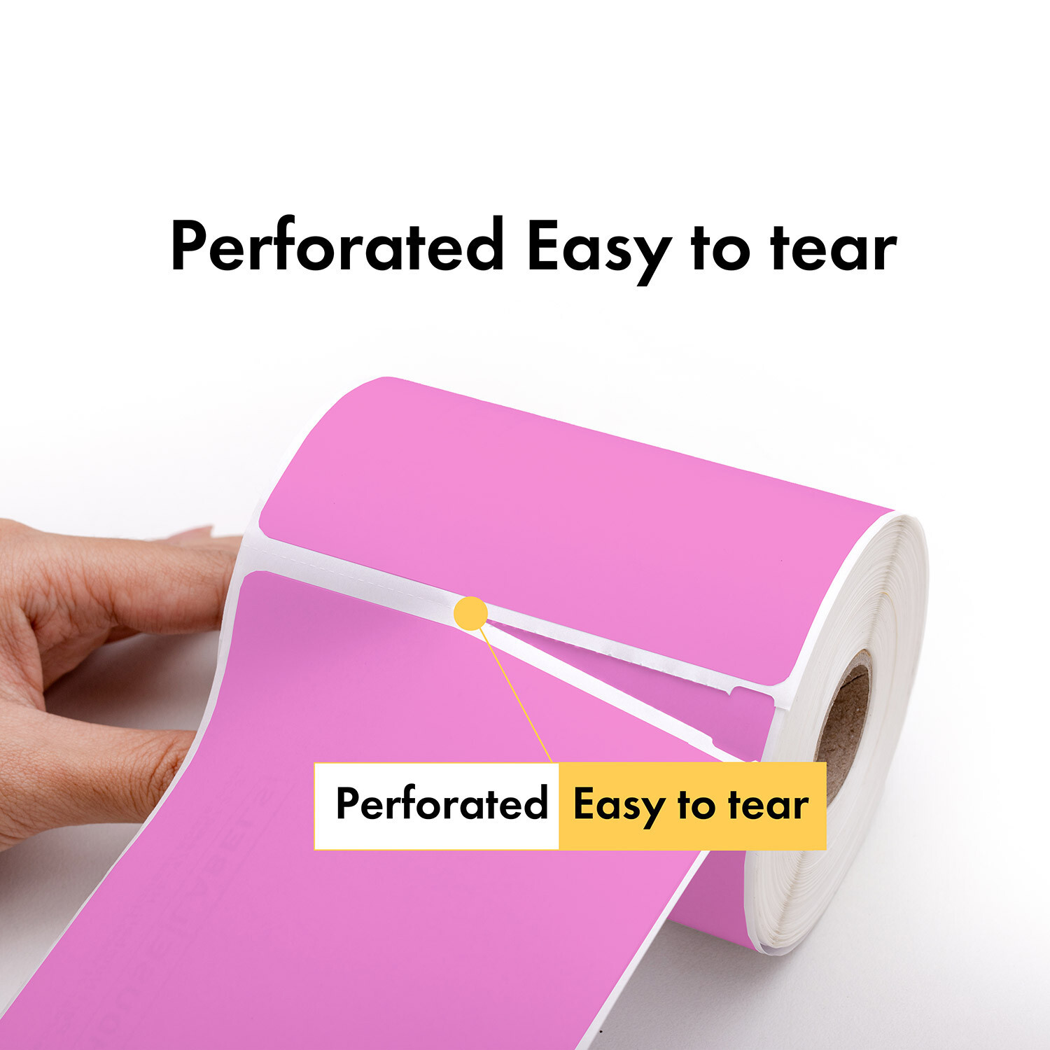 ZEBRA 4×6 PINK 4″ x 6″ Direct Thermal Labels – 1″ Core (6) Rolls/250