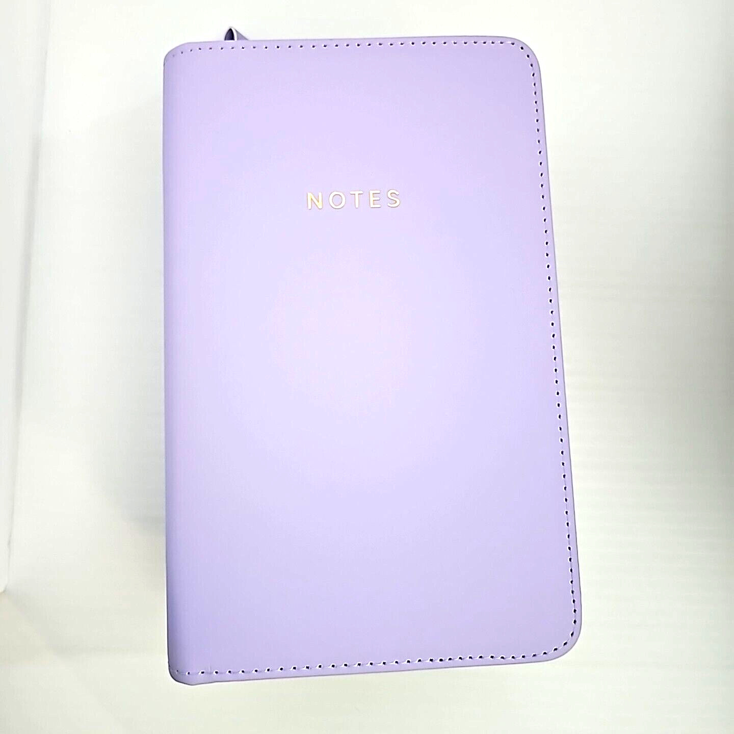 Padded Zipper Journal/Notebook Faux Leather 8”x5” Double Rings Secure Paper