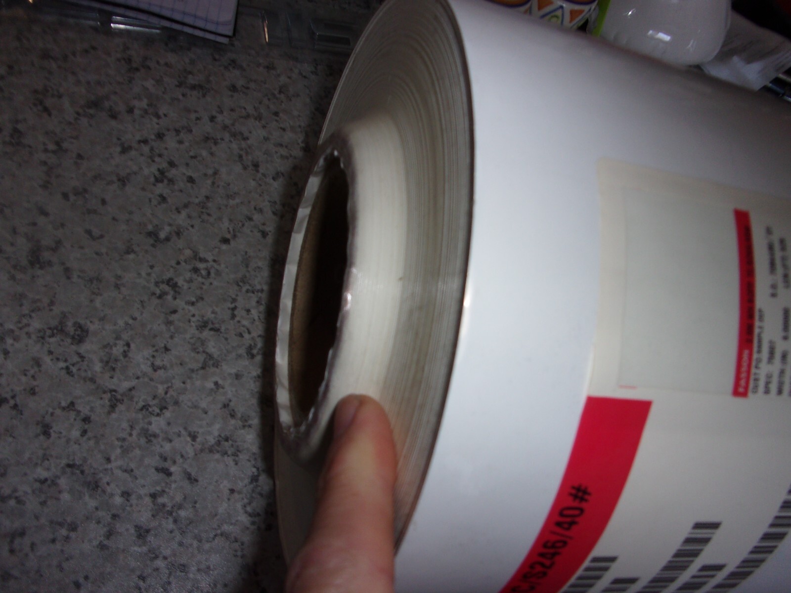 FASSON 75607 2.6 Mil White TC BOPP/S246/40#SCK polypropylene film