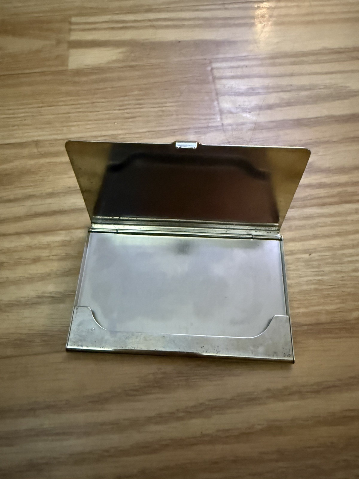 Minimalist Silver Tone Towle Vintage Business/Calling Card Case