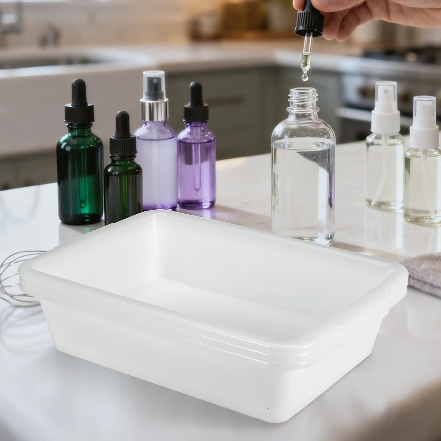 3PCS Lab Storage Tray Containment Tray Multi-Purpose Plastic for lab Sterilizing