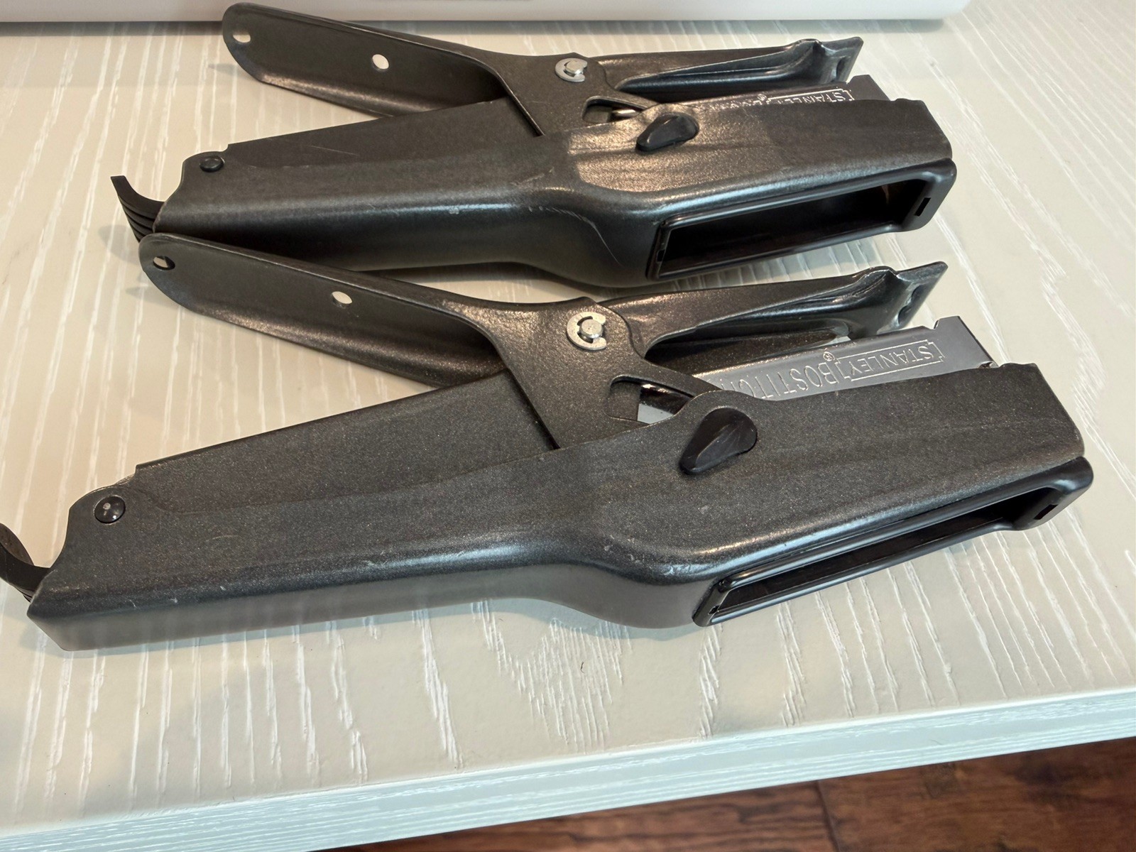 2 Stanley Bostitch B8 Heavy Duty Plier Staplers with 25 Boxes of 1/4″ Staples